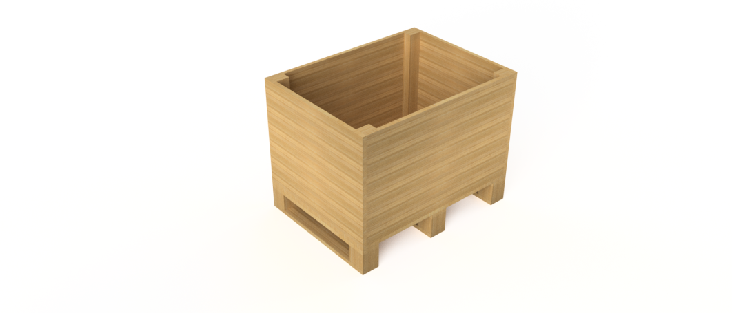 Palettenbox 80 x 60 x 60 cm, 200 Liter